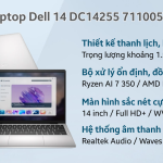 Laptop Dell 14 DC14255 71100517 - Bảo hành 2 năm