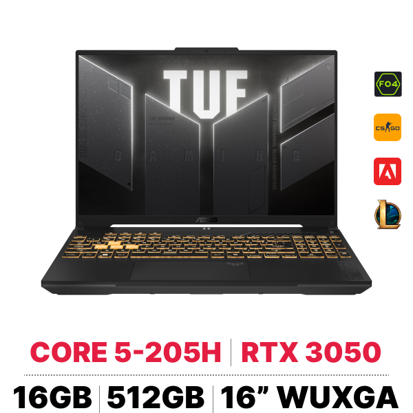 Laptop ASUS TUF Gaming F16 FX607VJR-TU320W