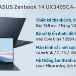 Laptop ASUS Zenbook 14 UX3405CA-ST630W