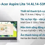 Laptop Acer Aspire Lite 14 AL14-53M-53E8