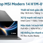 Laptop MSI Modern 14 H1M-014VN