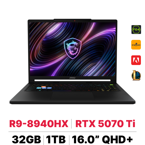 Laptop MSI Raider A16 HX B8WH-031VN