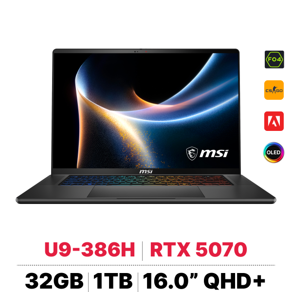 Laptop MSI Stealth 16 AI+ B3WGX-051VN