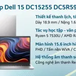 Laptop Dell 15 DC15255 DC5R5973W1 - Bảo hành 2 năm