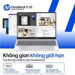 Máy tính xách tay/ Laptop HP OmniBook 5 16 ag1069AU - BZ7T1PA (AMD Ryzen 5 AI 340) (Bạc)