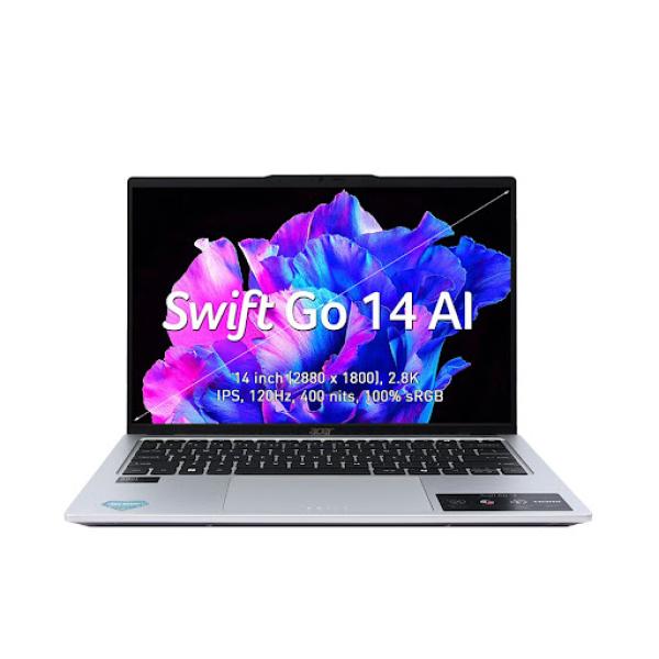 Máy tính xách tay/ Laptop Acer Swift Go AI 2024 Gen 2 SFG14-73-71ZX (Ultra 7-155H) (Bạc)