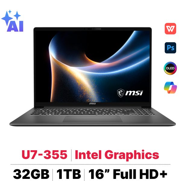 Laptop MSI Modern 16S AI+ G3MG-058VN